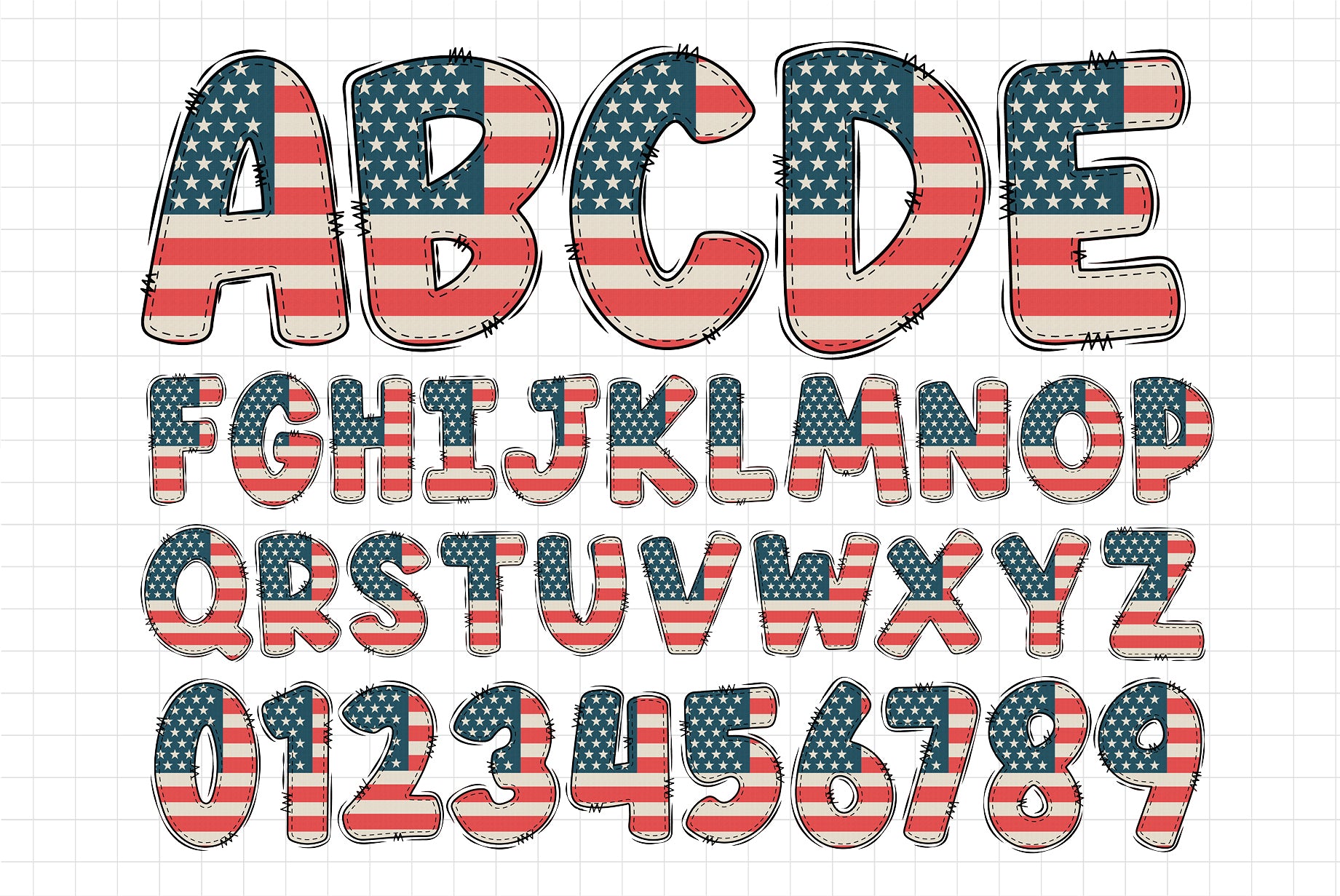 Retro USA Flag