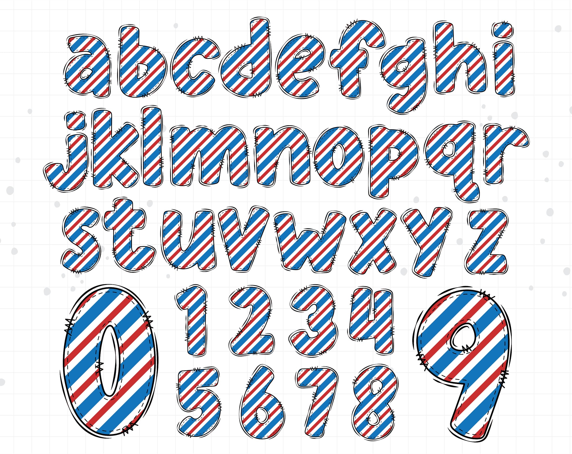 4th of july alphabet letters