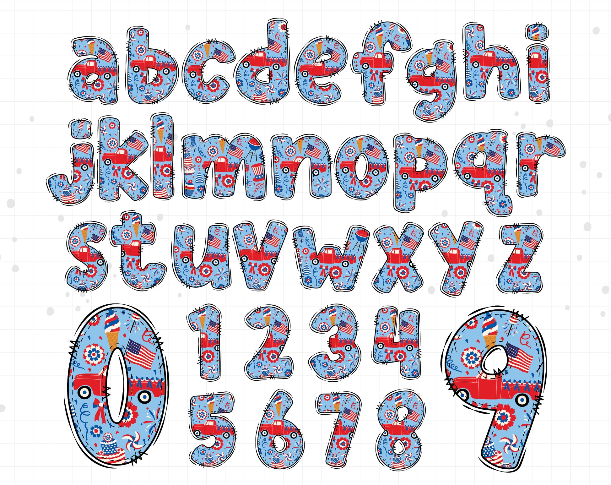 4th of July Alphabet
