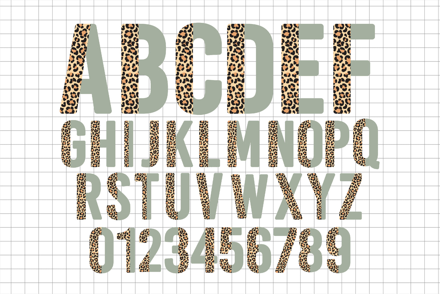 Vintage Alphabet PNG Sublimation