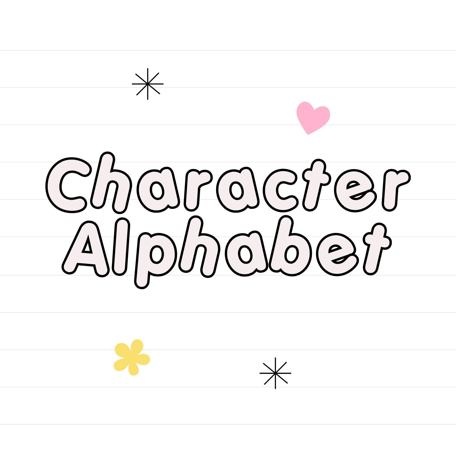 Character Alphabet
