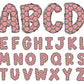 baby girl pink doodle letters