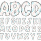 Seashell Alphabet PNG Sublimation