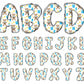 baby boy doodle letters