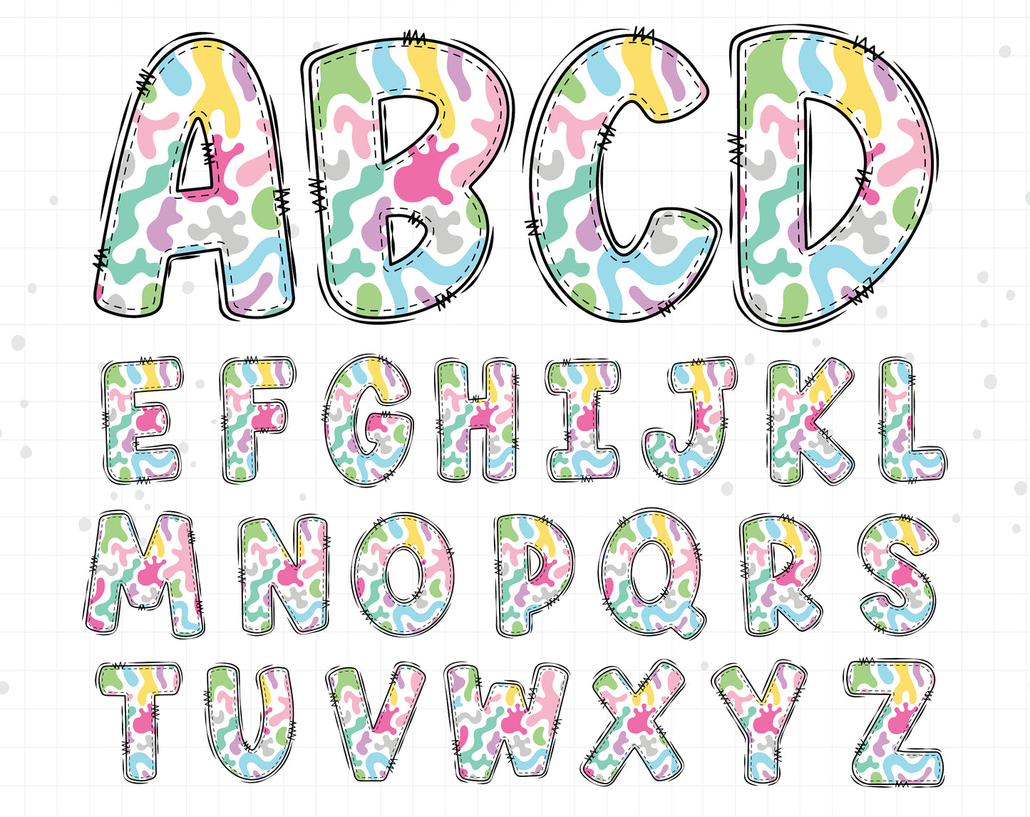 doodle alphabet letters