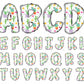 cactus flower doodle letters