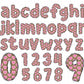 baby girl pink doodle letters