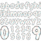 Seashell Alphabet PNG Sublimation