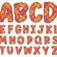 summer plaid alphabet png