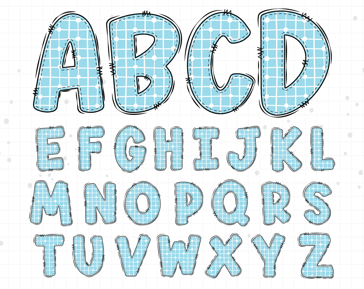 doodle alphabet letters