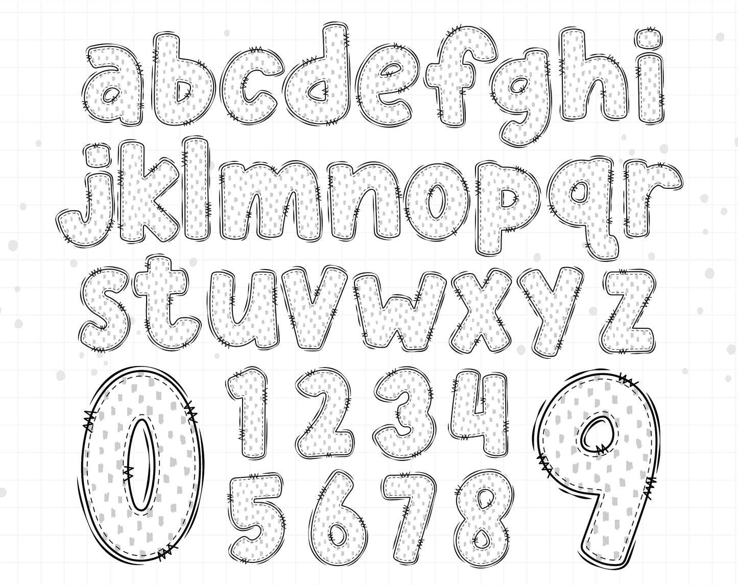 doodle alphabet letters