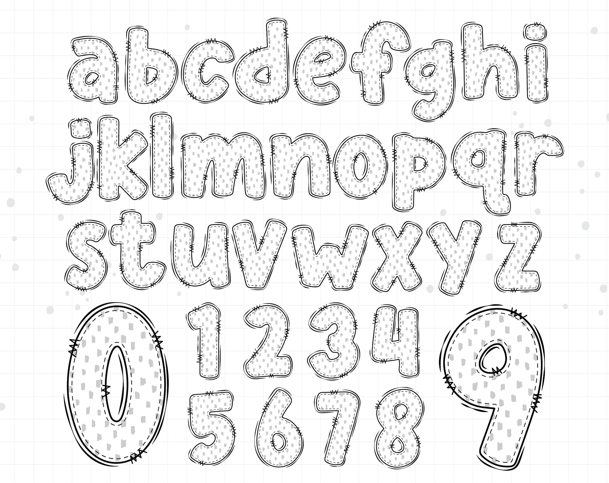 doodle alphabet letters