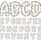 Rainbow Font Clipart PNG