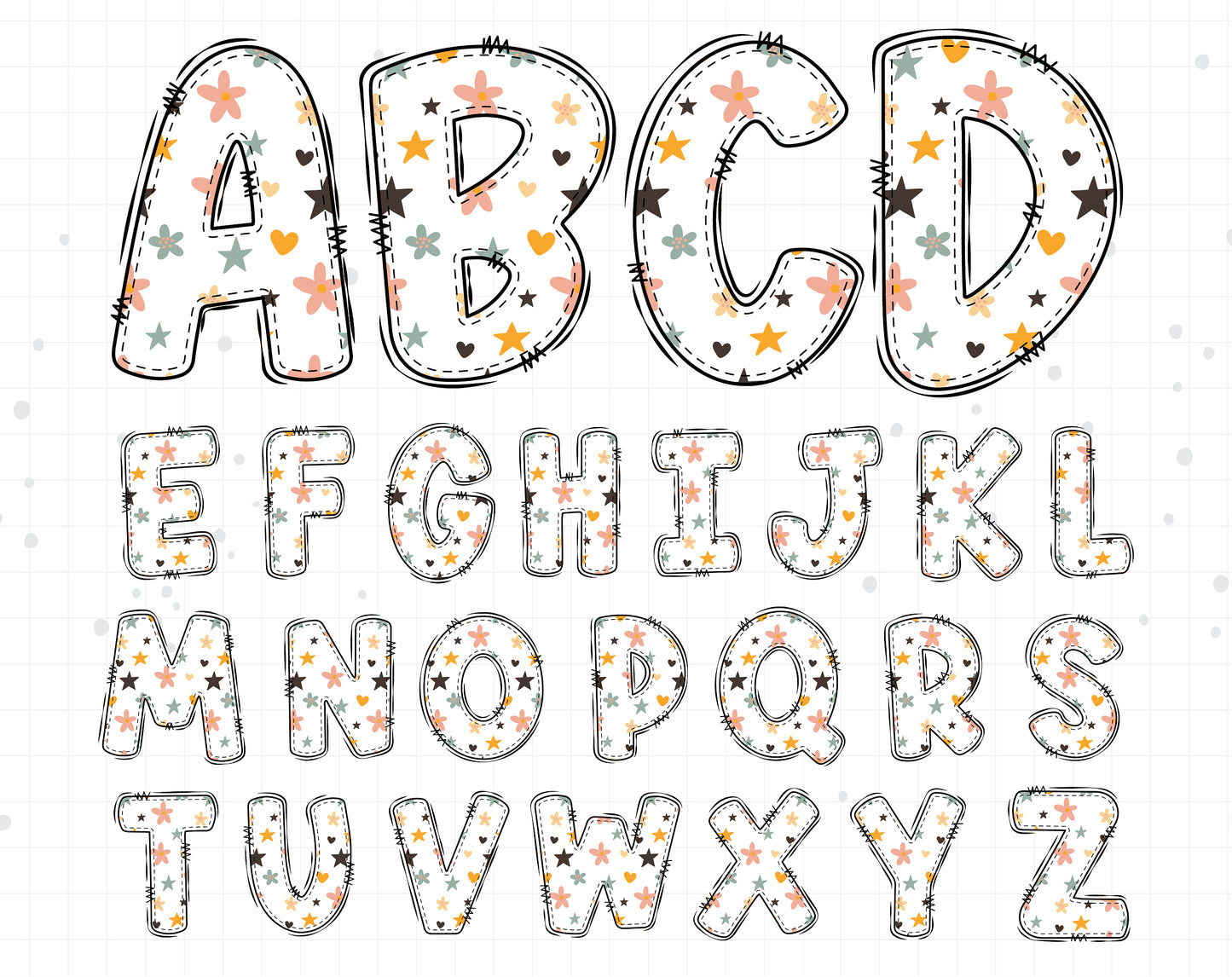 summer alphabet letters