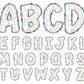 kids doodle alphabet letters