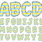 summer beach alphabet letters