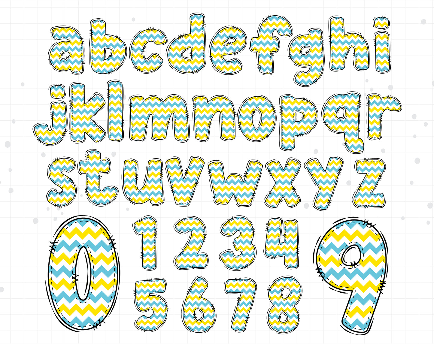 summer beach alphabet letters