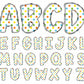 summer beach alphabet letters