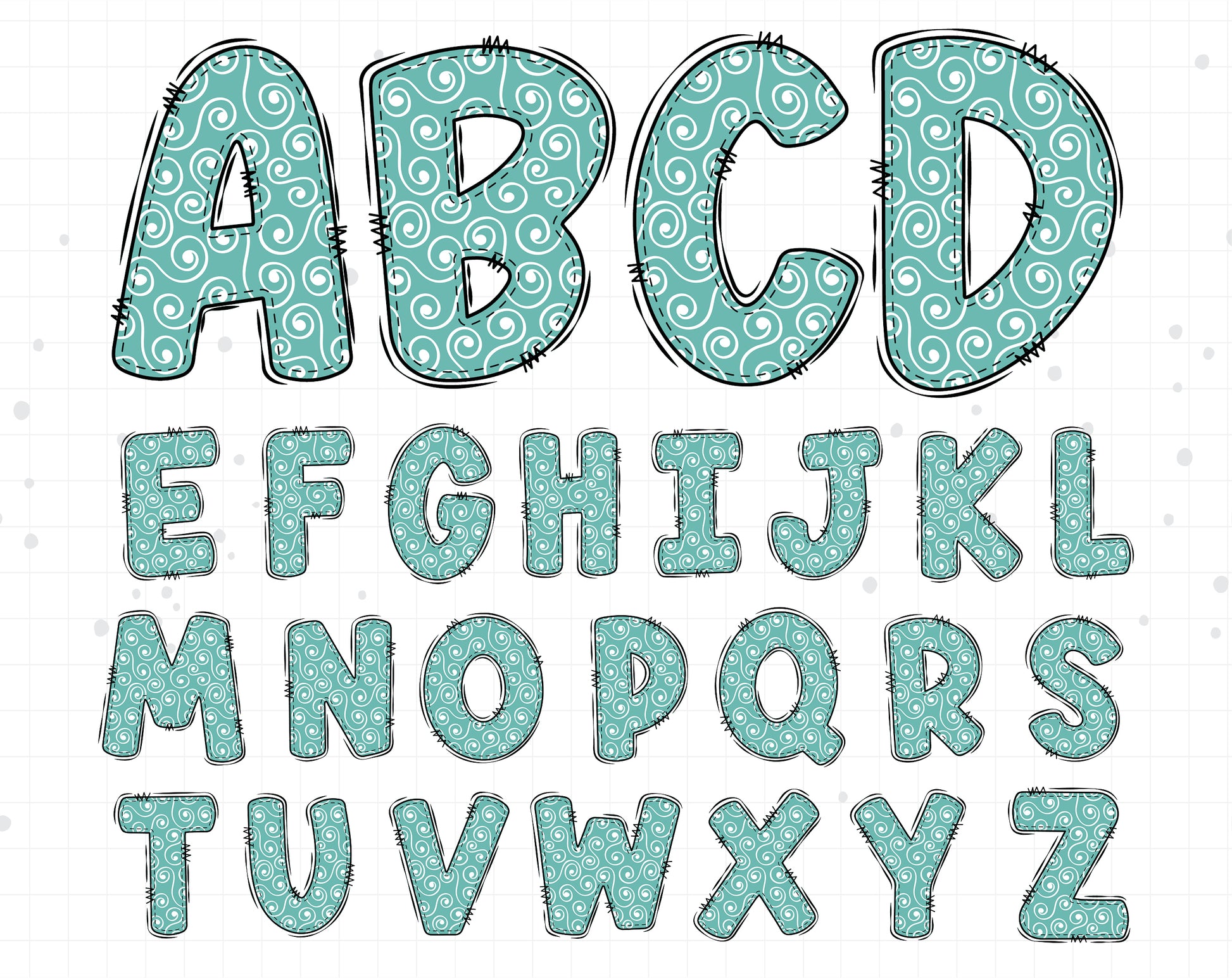 Rainbow Alphabet Letters