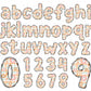 groovy smiley alphabet letters