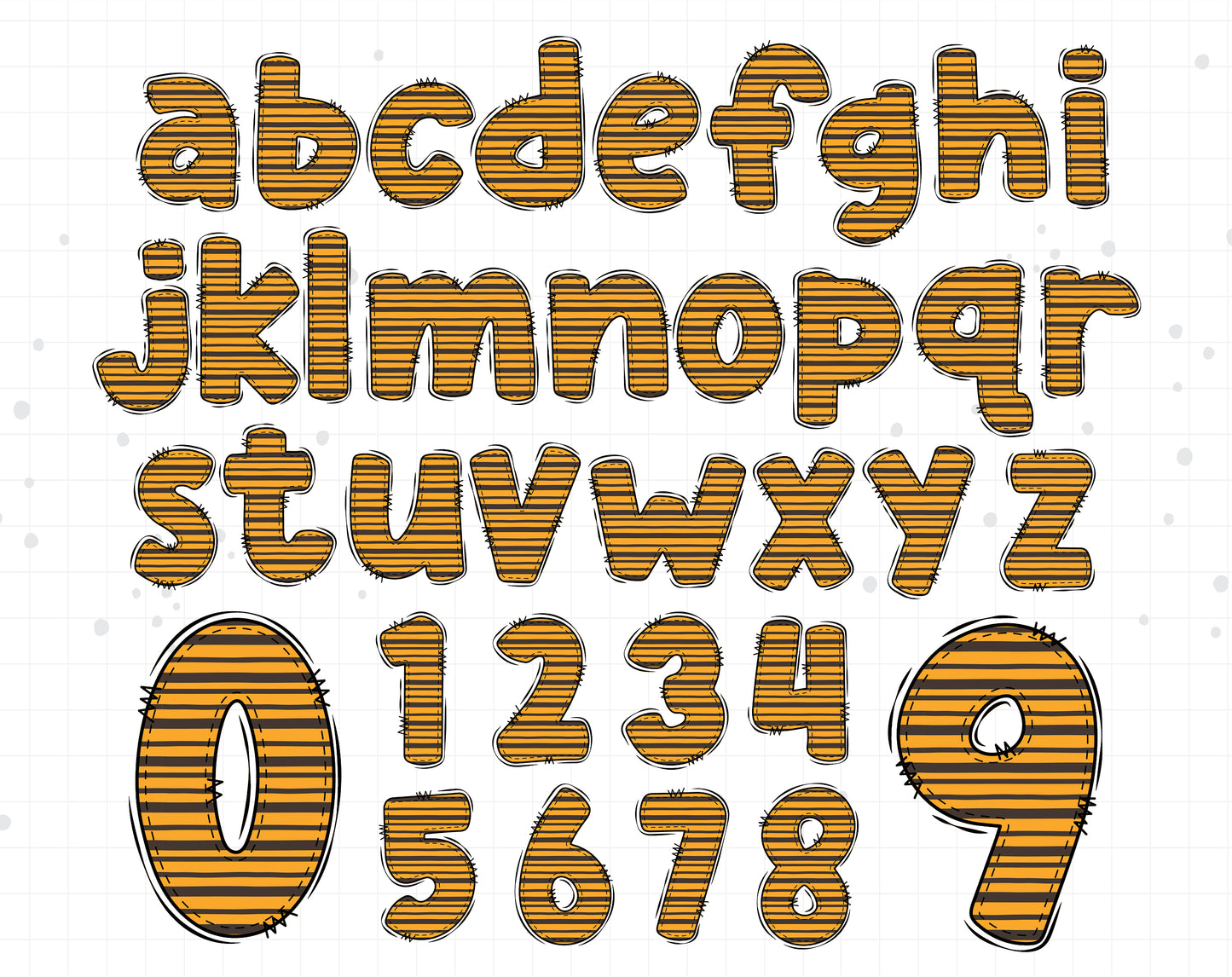 Bumble Bee Alphabet Letters