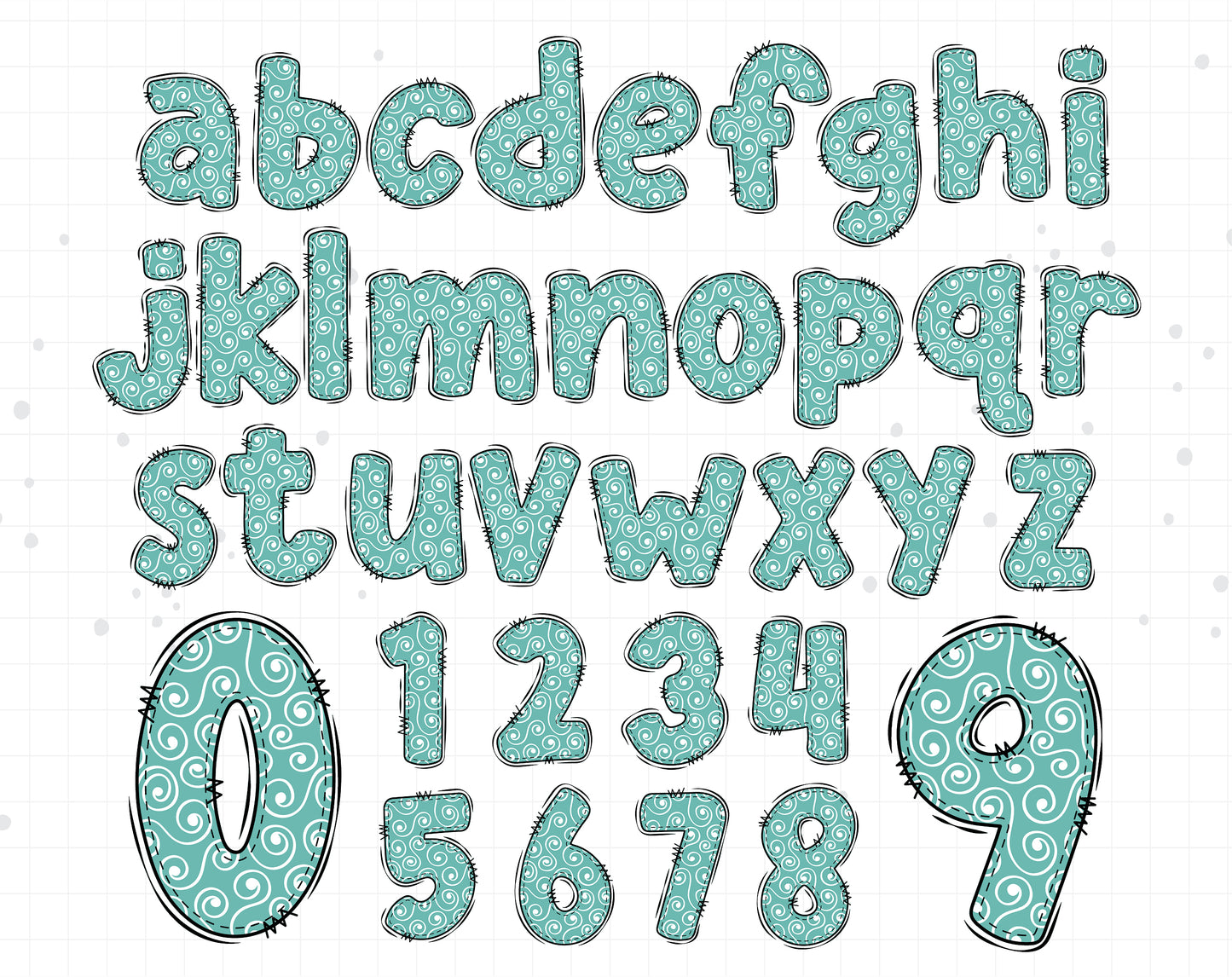 Rainbow Alphabet Sublimation