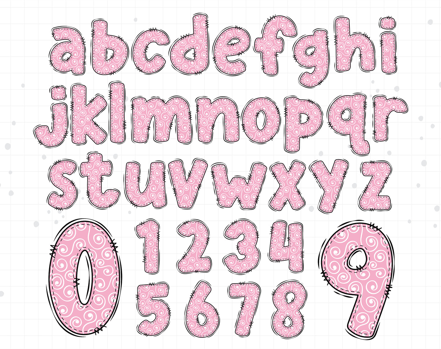 rainbow alphabet letters