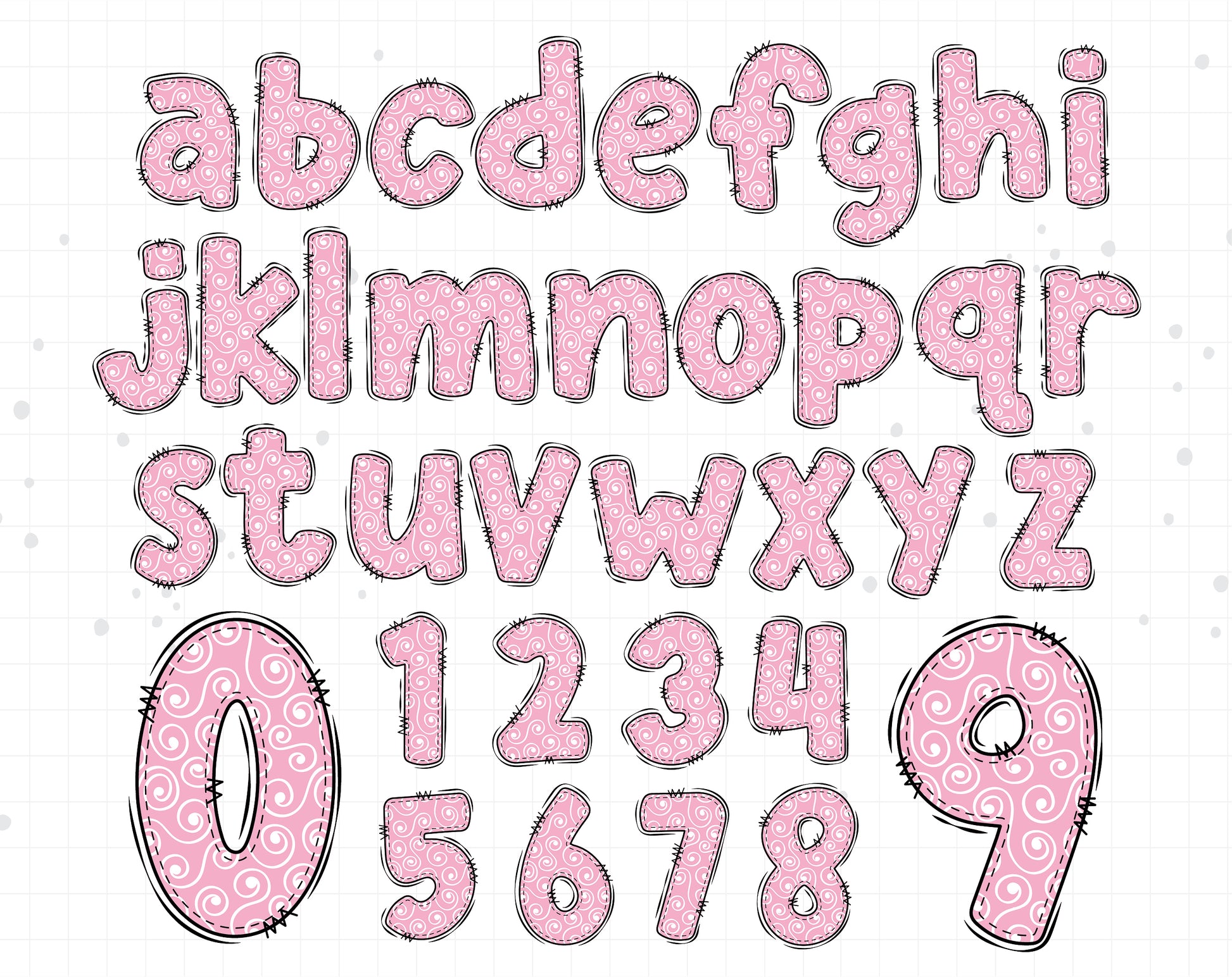 rainbow alphabet letters