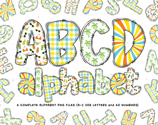 summer beach font png