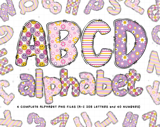 smiley alphabet letters