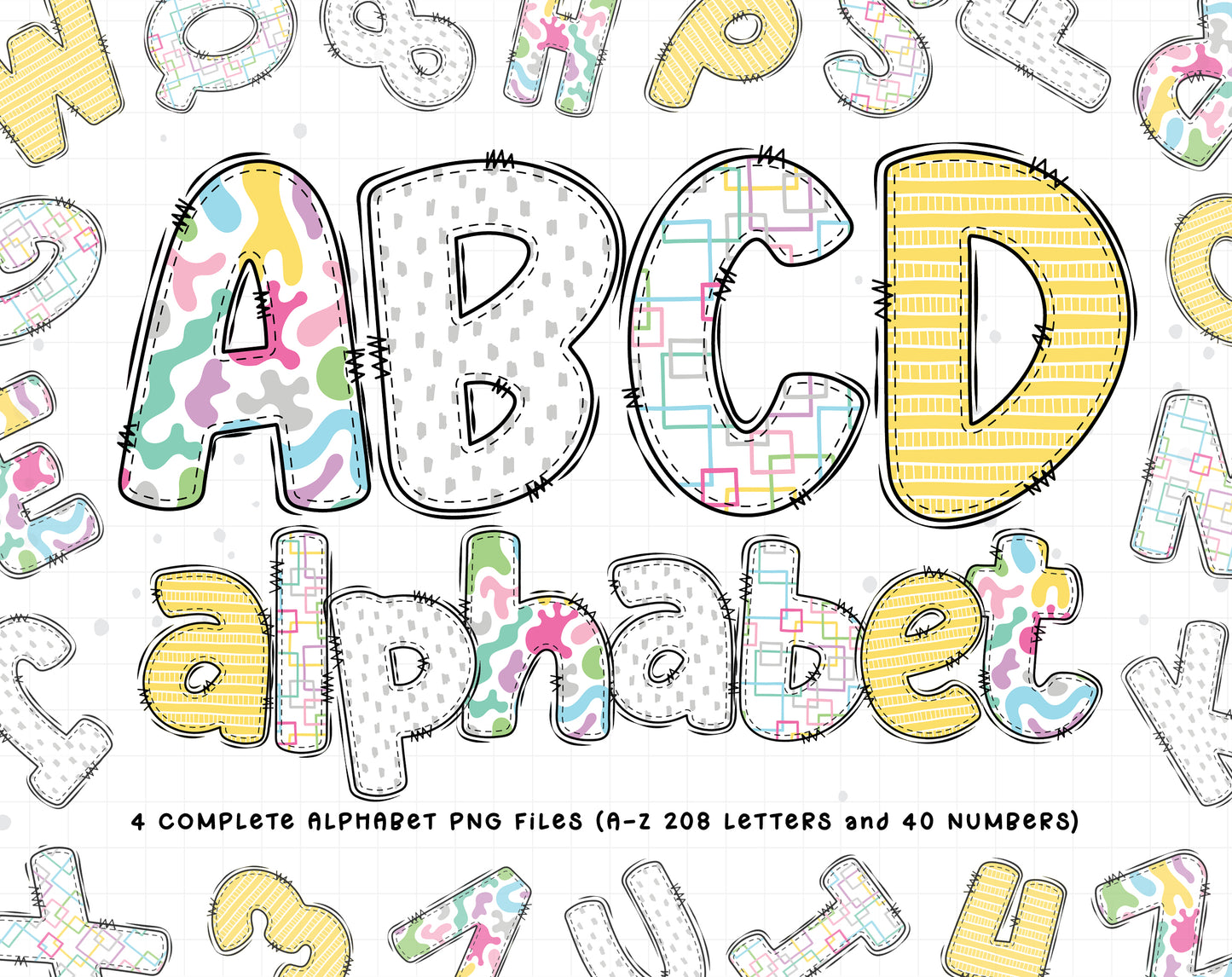 doodle alphabet letters