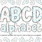 Seashell Alphabet PNG Sublimation