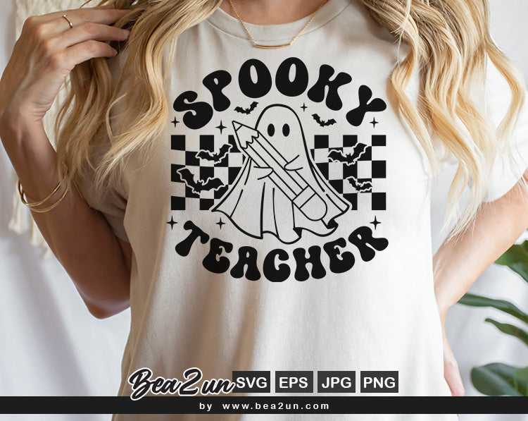 spooky teacher svg