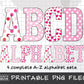 Valentines Alphabet Letters Sublimation