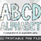 summer beach doodle alphabet bundle