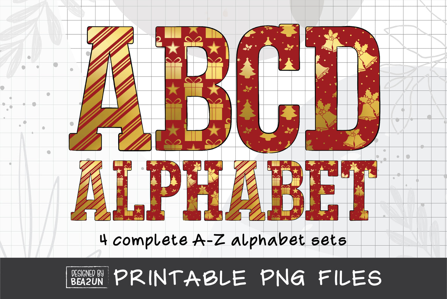 New Year Alphabet Letters