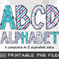 Winter Doodle Alphabet Letters