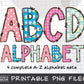 Easter Alphabet Letters PNG Bundle