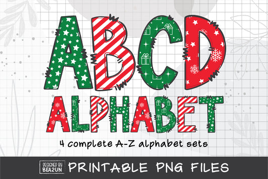 Christmas PNG Alphabet