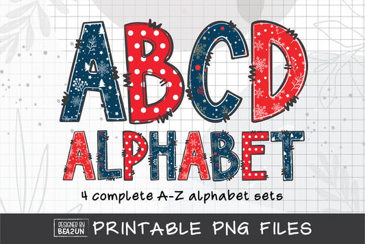 Christmas Alphabet PNG