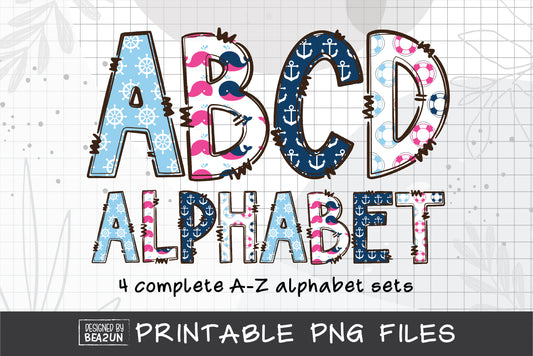 Nuatical Alphabet PNG Bundle