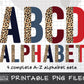 4th of July Alphabet Sublimation