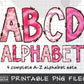 Tie Dry Alphabet Letters