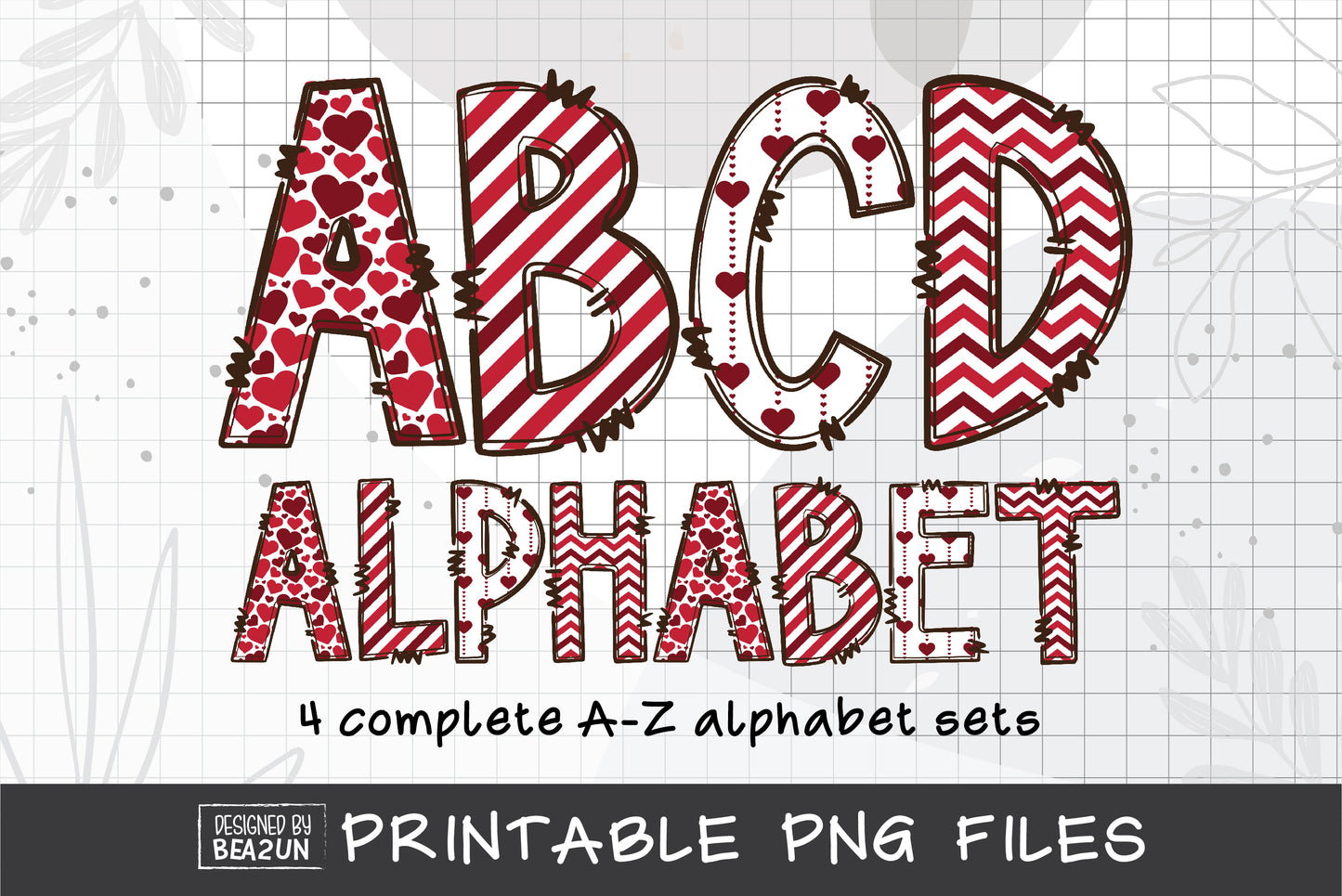 Love Alphabet Letters PNG