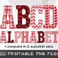 Valentine's Day Alphabet Sublimation, Love Alphabet Letters PNG, Valentine Clipart