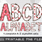 Valentine's Day Alphabet Sublimation