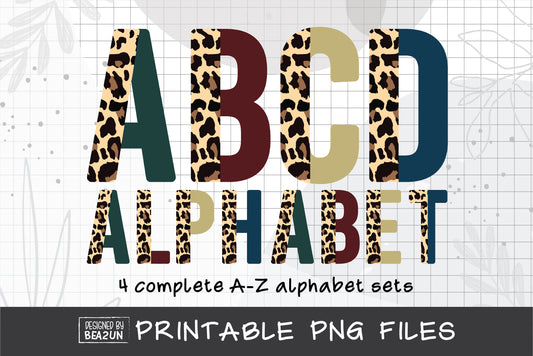 Half Leopard Font PNG