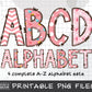 Valentines Alphabet PNG