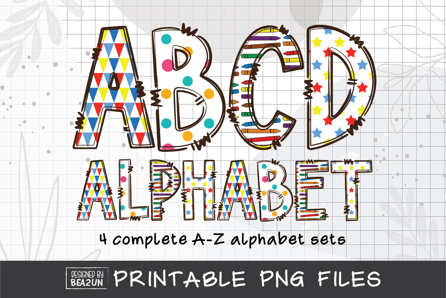 School Alphabet Letters