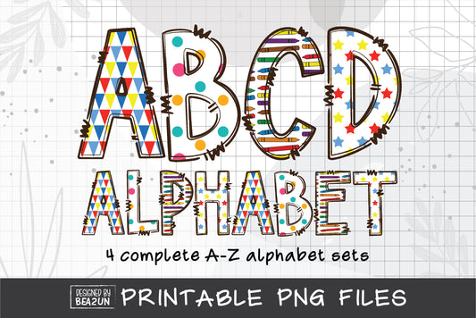 School Alphabet Letters